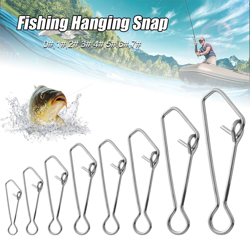 50 pz/pacco Fast Clip Lock Fis - Fishing Hook Stainless Steel recensione e prezzo