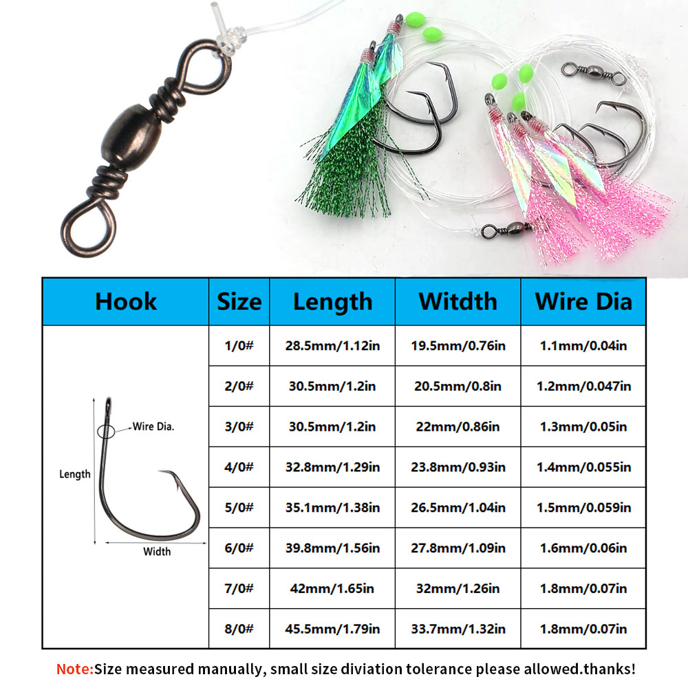Bimoo 10 Confezioni di Esche S - Fishing Hook Size recensione e prezzo