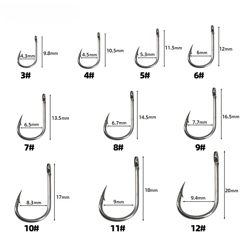 50-1600 pezzi/scatola ami da p - Fishing Hook Circle recensione e prezzo