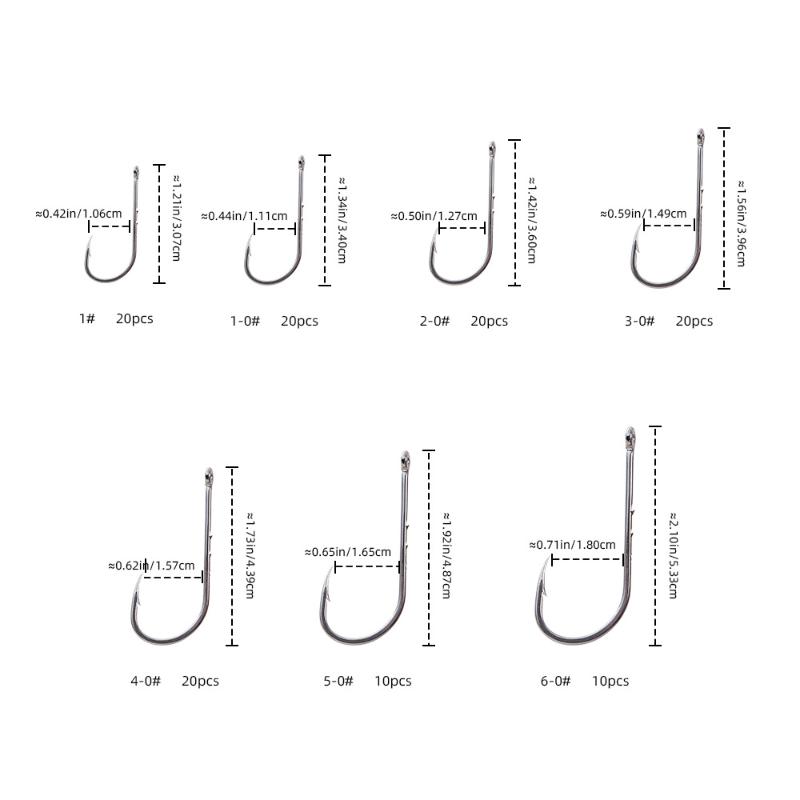 Set di 120 Ami Offset Octopus  - Fishing Hook Barbless recensione e prezzo