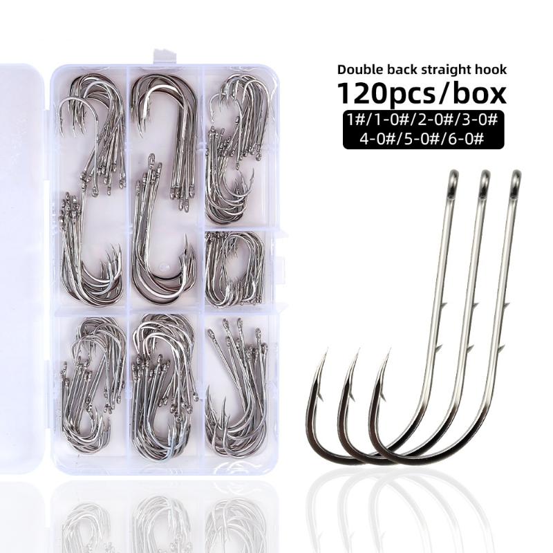 Set di 120 Ami Offset Octopus  - Fishing Hook Barbless recensione e prezzo