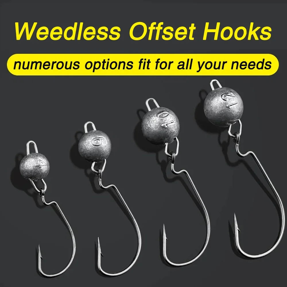 5 pz Metallo Jig Testa Verme G - Fishing Hook Offset recensione e prezzo