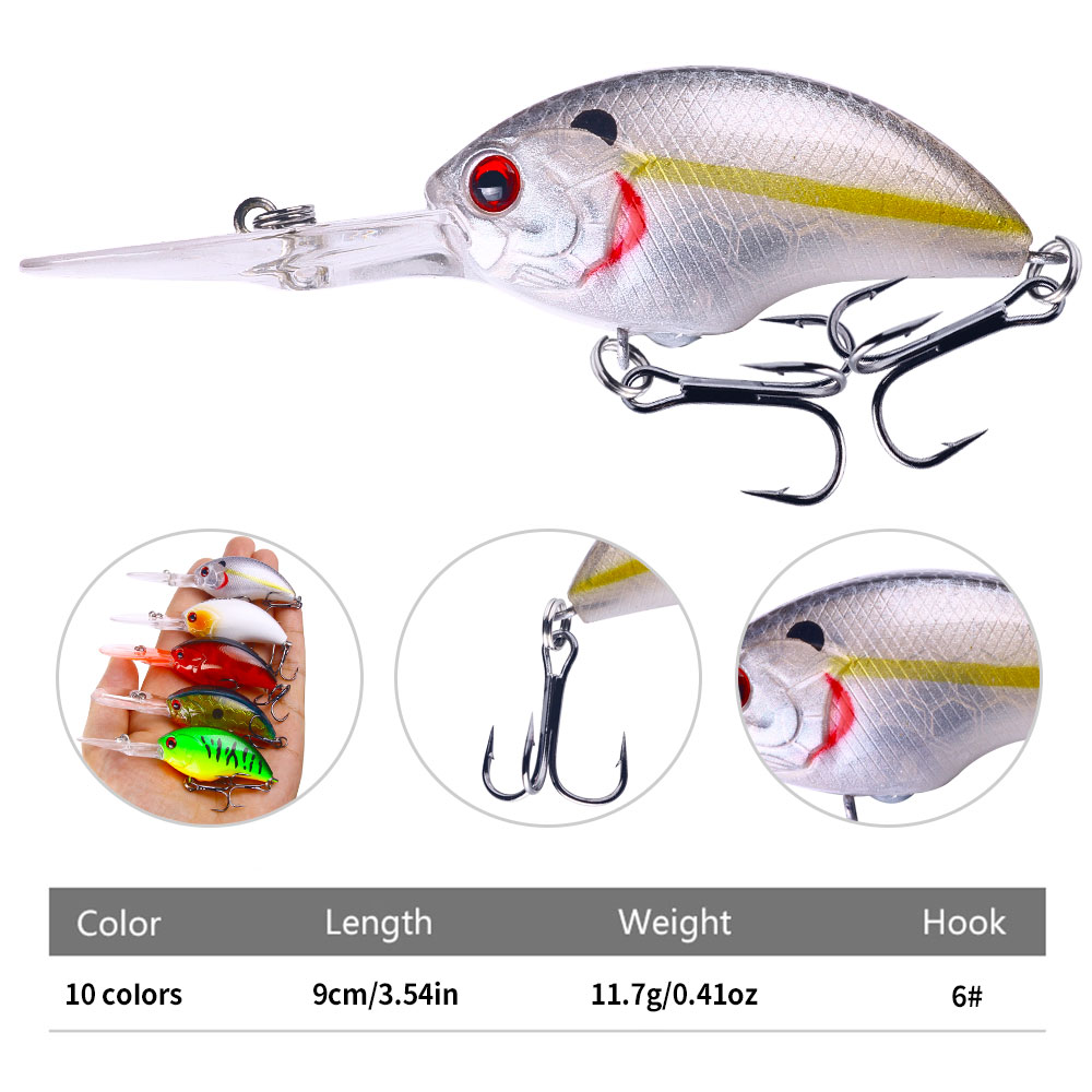 HENGJIA 11.7G 9CM Esche da Pes - Fishing Hook Size recensione e prezzo